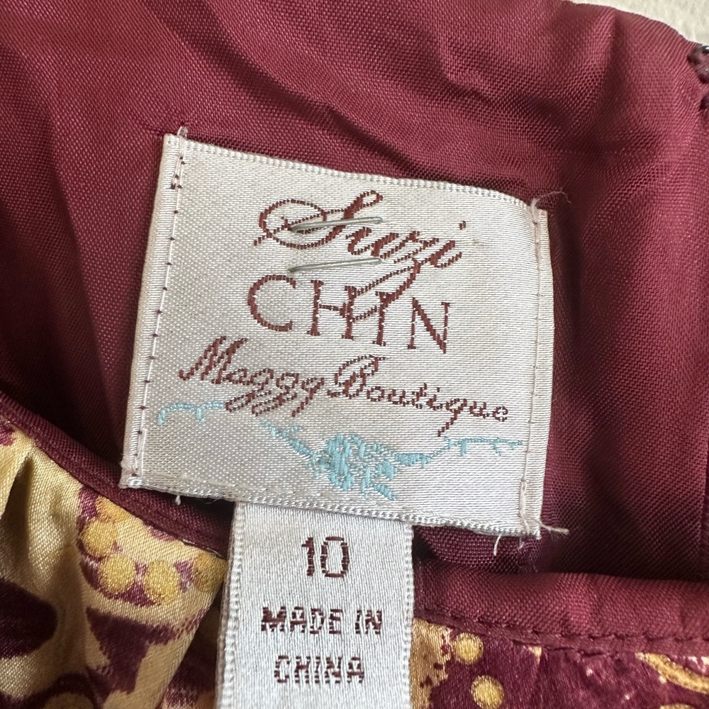 Suzi Chin for Maggy Boutique‎ Purple and Gold Mini Dress - Picture 2 of 6
